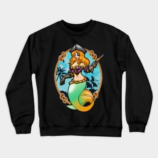 Mermaid Pirate Women Men Christmas Gift Crewneck Sweatshirt
